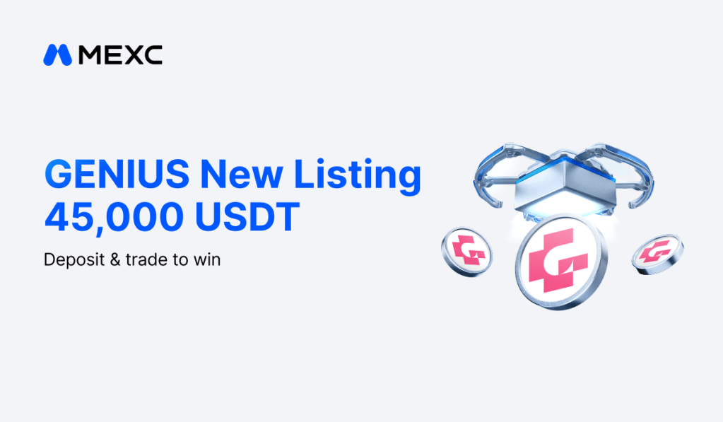 MEXC Launches Genius (GENIUS) Airdrop+ Event With 45,000 USDT in&nbsp;Rewards
