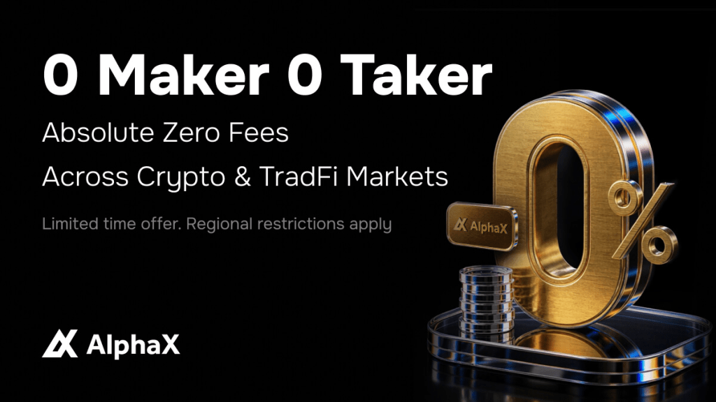 AlphaX Rolls Out Global Zero-Fee Trading Initiative Across TradFi and Crypto&nbsp;Markets